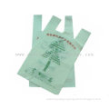 En13432 Eco-friendly Plastic Biodegradable T-shirt Bags Custom Printed